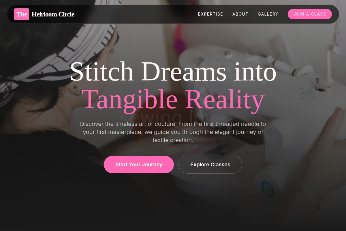 Fabric Sewing Class