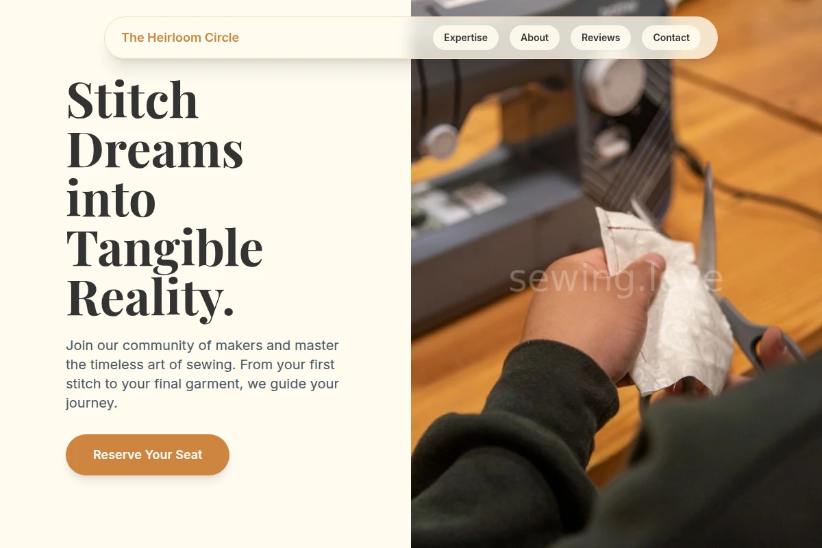 Pin Sewing Class