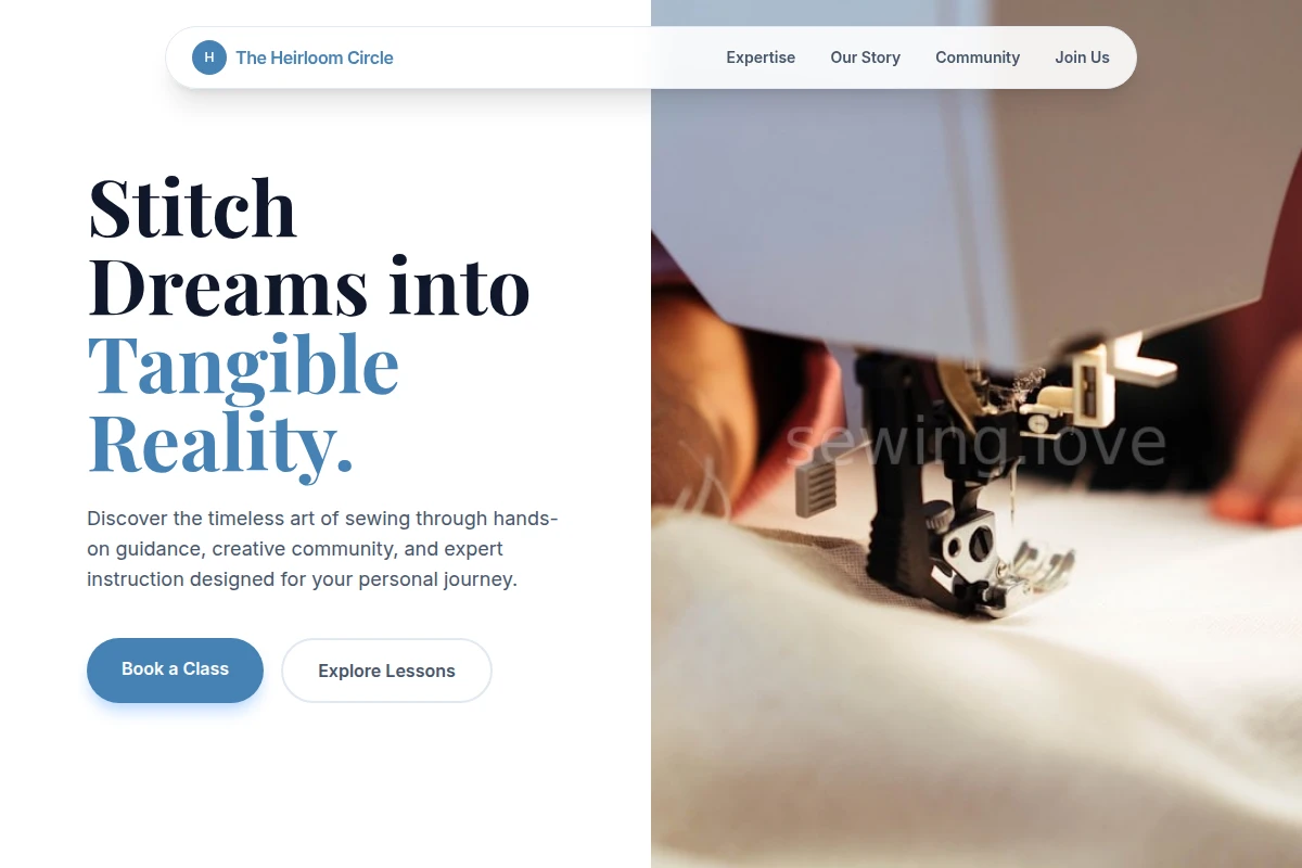 Gingham Sewing Class